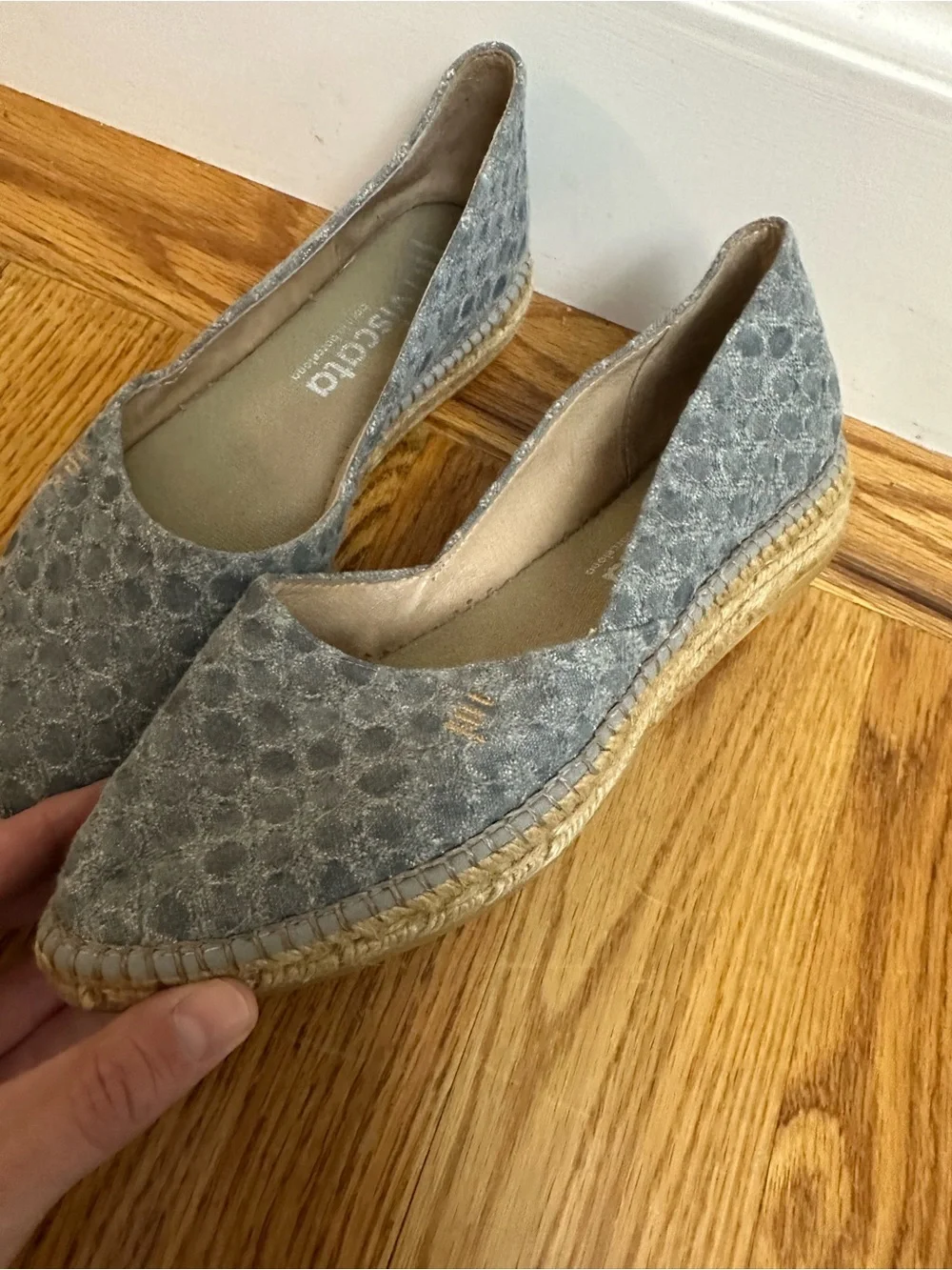 Viscata Barcelona Rascassa Flat Espadrilles in Bubble Blue